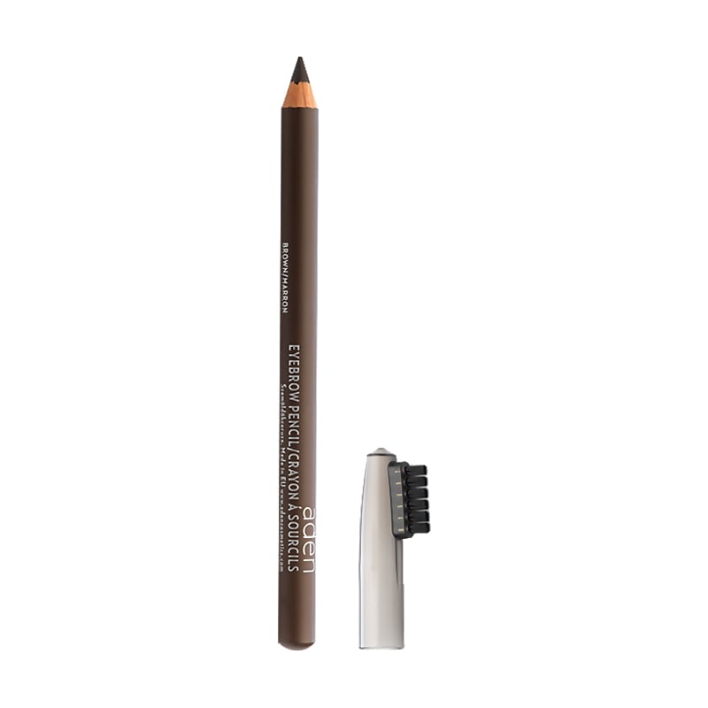 Олівець для брів із щіткою Aden Eyebrow Pencil, Brown 1.14 г